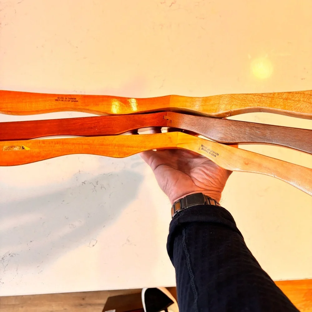 3 Vintage Wood Coat Hangers